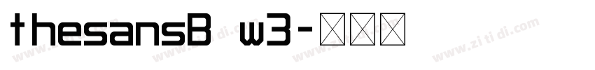 thesansB w3字体转换